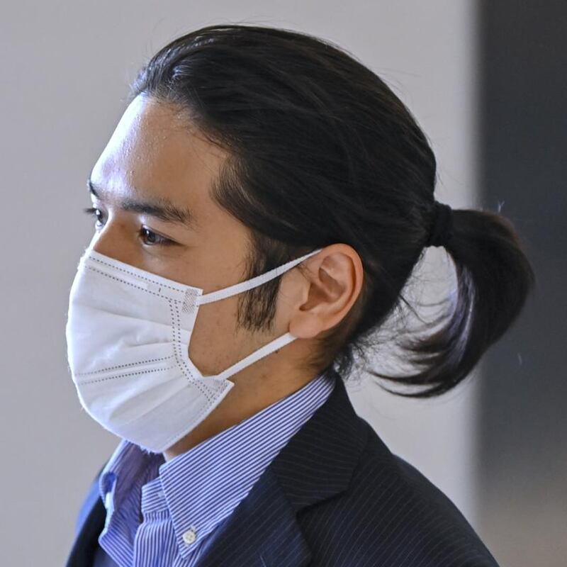 Kei Komuro was heavily criticised for his ponytail. Photograph: Kazuhiro Nogi/AFP via Getty Images