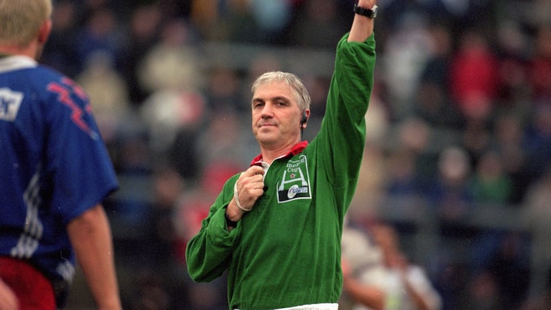 Former referee Ed Morrison, who officiated at the 1995 World Cup final between South Africa and New Zealand at Ellis Park, Johannesburg. Photograph: Getty Images