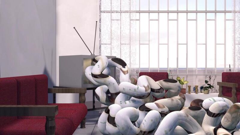 Bassam Al-Sabah, ‘Fenced Within the Silent Cold Walls’, 2018, HD Video, dimensions variable. Image courtesy of the artist.