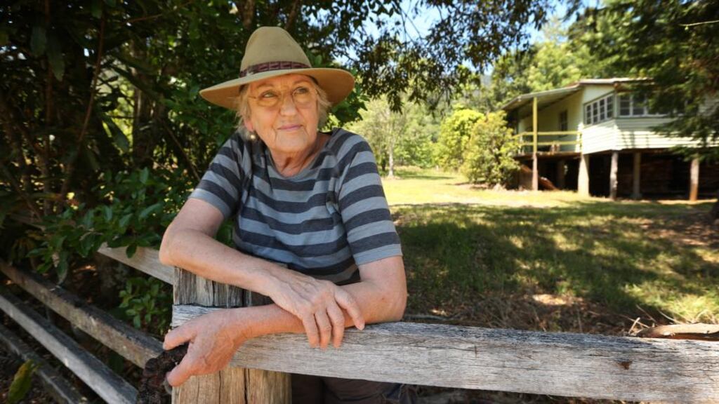 Cave Creek: Germaine Greer in the rainforest she is helping return to its natural state. Photograph: Newspix/Rex
