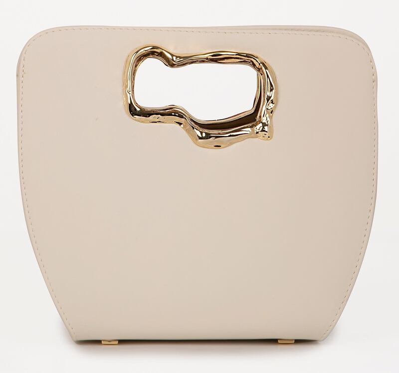 Cream structured bag, €415, Mashu