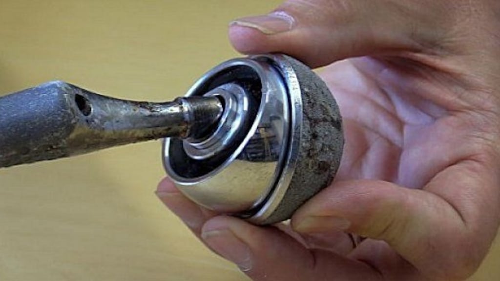 Ball and socket elements of a contentious replacement hip device. Photograph: Bryan O’Brien/The Irish Times