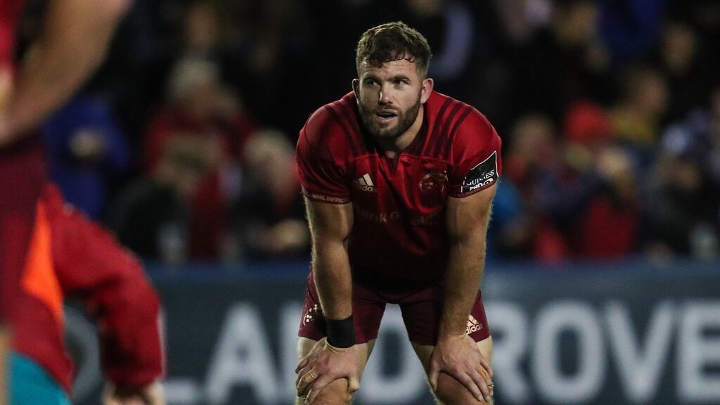 Munster’s Jaco Taute will captain the side against Ulster in the Pro14. Photo: Billy Stickland/Inpho