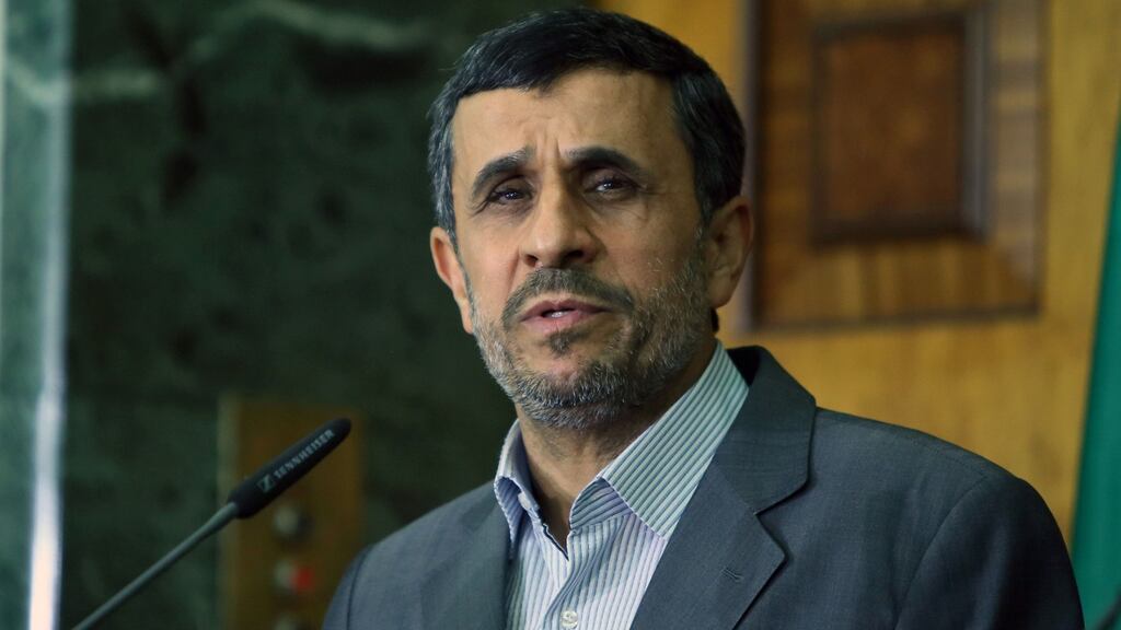 Mahmoud Ahmadinejad has been largely silent since civil unrest erupted in Iran. Photograph: Ali al-Saad/Getty Images