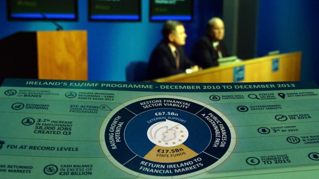 Bailout news caught the attention of readers throguhout the year. Photograph: Cyril Byrne