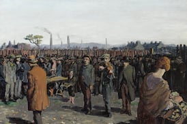 I tried to stare at this painting for three hours. And something odd happened