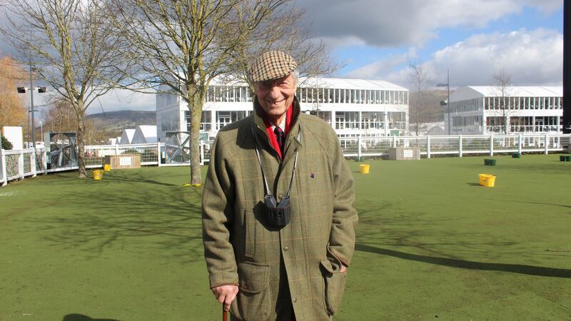 Bernard Parkin, former Cheltenham racecourse photographer. Photograph: Simon Carswell