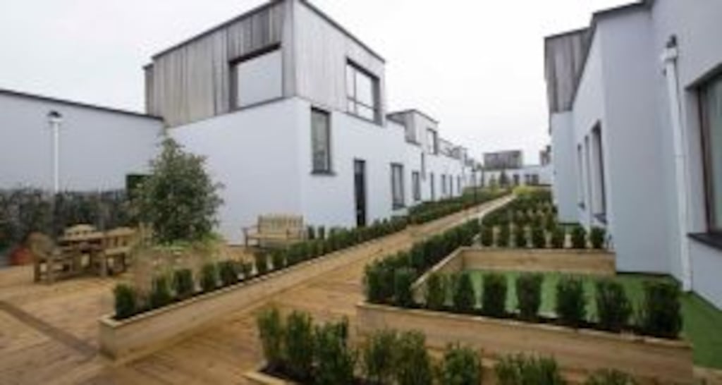 A High Court action over protests outside apartment accommodation for asylum seekers in Ballinamore, Co Leitrim, has been struck out. File image: Brian Farrell