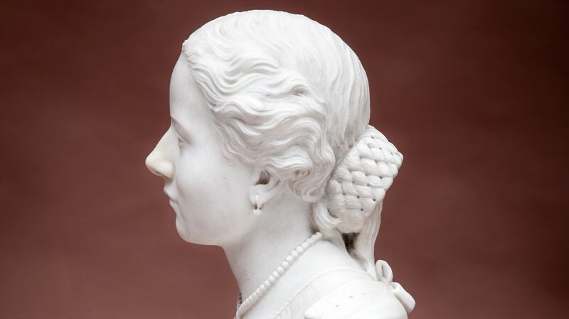 Lot 224: a white marble bust of Catherine Hayes that has turned up in Mealy’s with an estimate of €3,000-€4,000