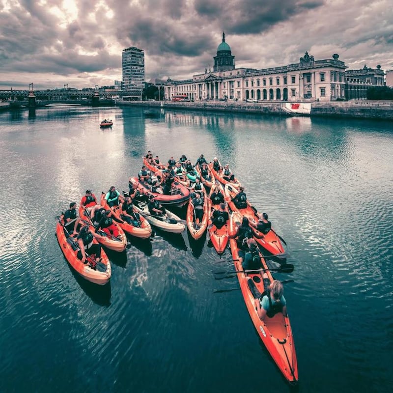 Photograph: @mredgarallan via Dublin City Kayaking