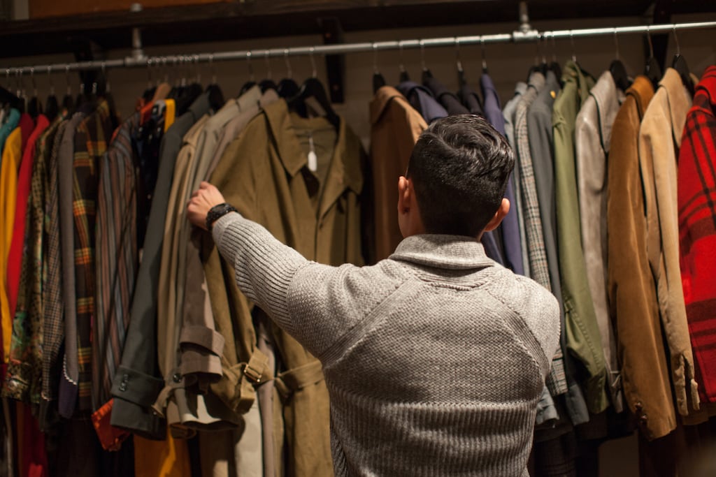 Buying second-hand or vintage clothing is very on-trend. Photograph: Getty Images
