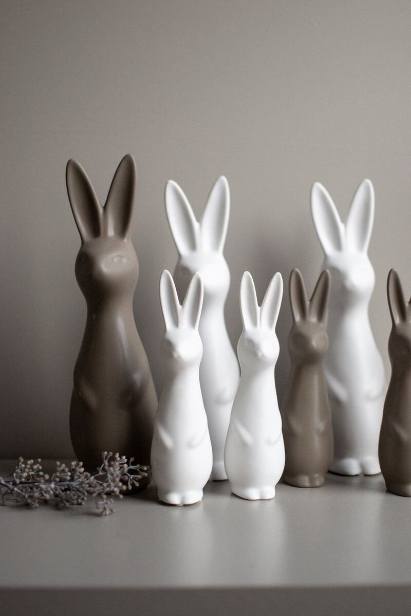 Ceramic rabbits at Article Dublin