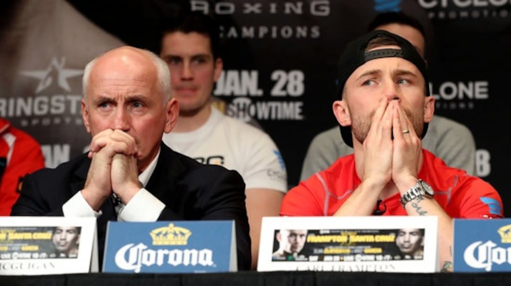 Carl Frampton has split with manager and mentor Barry McGuigan. Photograph: William Cherry/Inpho