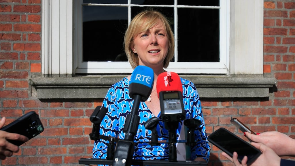 Minister for Employment and Social Protection Regina Doherty at her pre-budget forum: “There genuinely are some groups of people that are more at risk of poverty than others, and one of them is children.” Photograph: Gareth Chaney Collins