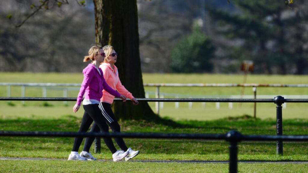 Rather than feel bad on the weeks you don’t manage 150 minutes, be positive about any 20 minutes of moderate exercise you do get. Photograph: Bryan O’Brien/The Irish Times