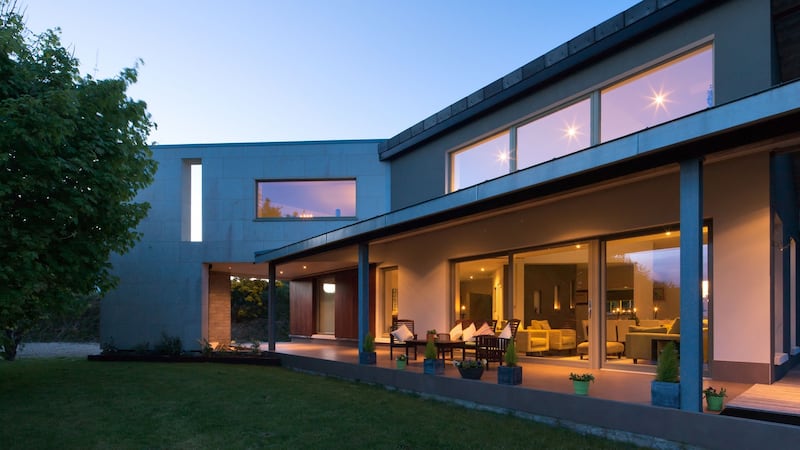 The new part of the Paul Keating house includes a verandah where the family can eat outdoors