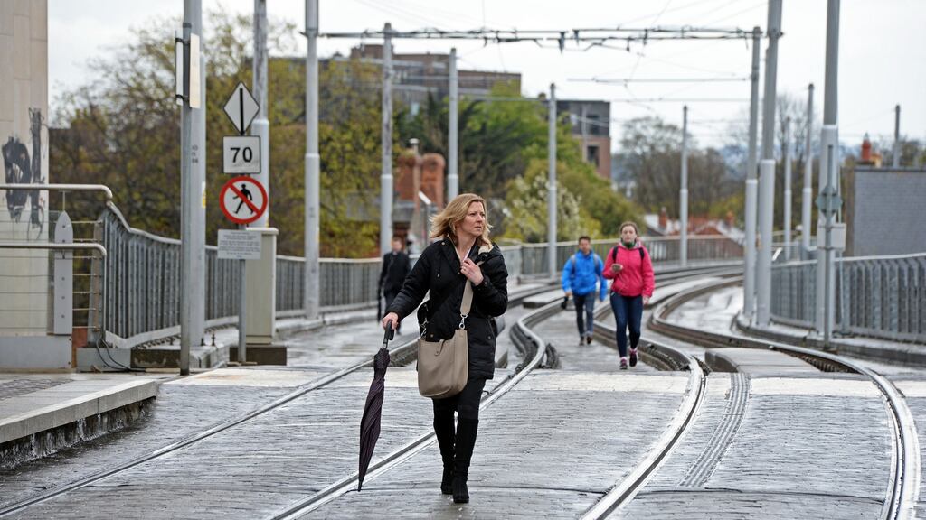 Siptu has served notice of Luas strike action on Wednesday, May 4th, Friday, May 13th, Friday, May 20th, Thursday, May 26th (four hours from 3pm–7pm) and Friday, May 27th. Photograph: Eric Luke / The Irish Times