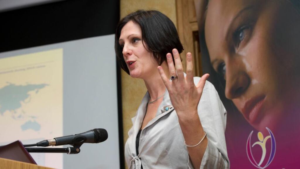 Sarah Benson, chief executive of   Ruhama, said that of the 219 women who presented for casework support last year, 83 had been trafficked here.  Photograph: Maura Hickey.