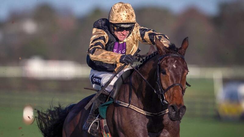 Bellshill, with Ruby Walsh up, clears the last on his way to winning at Naas earlier this year. Photograph: Ryan Byrne/INPHO