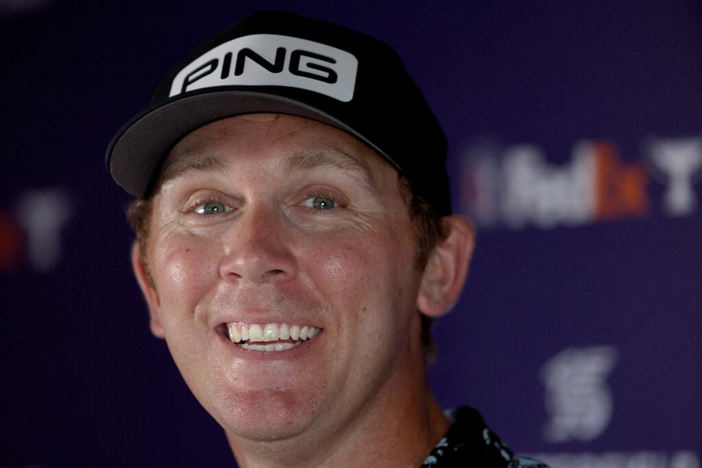 Ireland's Séamus Power talks to the media ahead of the Butterfield Bermuda Championship at Port Royal Golf Course in Southampton. Photograph: Andy Lyons/Getty Images