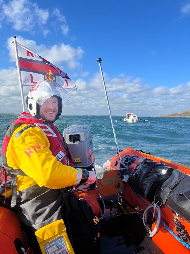 Ronan Murphy volunteering for the RNLI