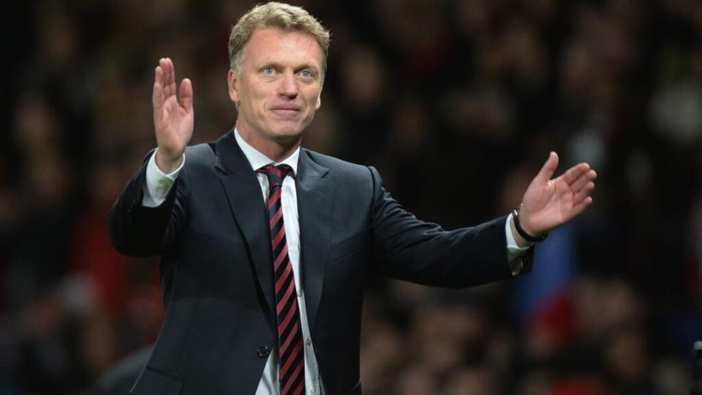 David Moyes after the 3-0 victory over  Olympiakos at Old Trafford last Wednesday.