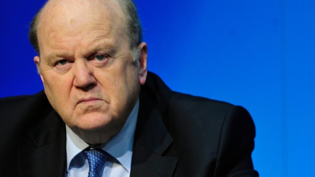 ‘This is a messy one for Minister for Finance Michael Noonan and his colleagues. The Central Bank does not want powers to control interest rates and in its report to the Department of Finance is believed to say that the average profits being made on lending are not excessive.’ Photograph: Aidan Crawley