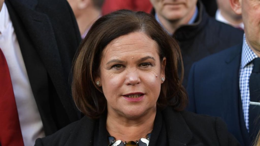 Sinn Féin leader Mary Lou McDonald: ‘“Everyone knows that republicans are absolutely committed to democracy and to the peace process.’ Photograph: Charles McQuillan/Getty