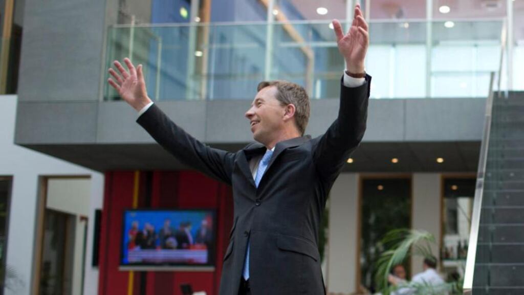 AfD leader Bernd Lucke: “This is a success for our voters who, with this decision, have been given a strong voice in Europe.” Photograph: Axel Schmidt/Reuters