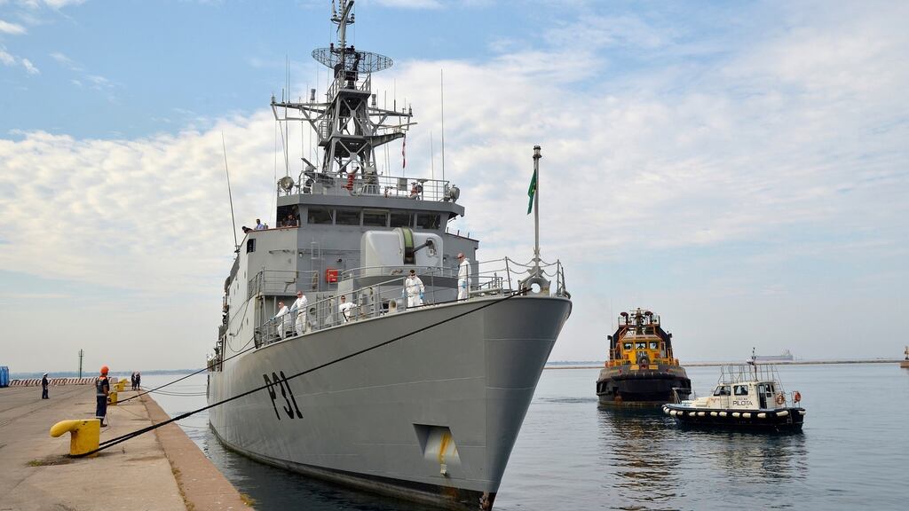 Last week it emerged that two Naval Service vessels were unable to put to sea because of crew shortages while reservists were being used to fill gaps in another vessel. Photograph: Gaetano Lo Porto/AP