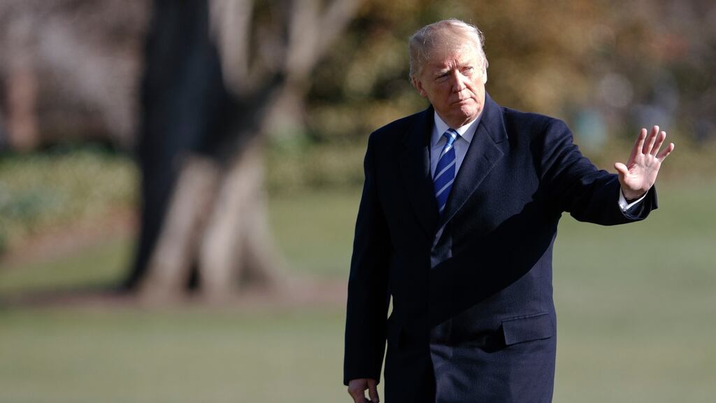 US president Donald Trump: said the US would consider publishing a list of a further $100 billion of Chinese imports on which tariffs could be imposed. Photograph: Tom Brenner/New York Times