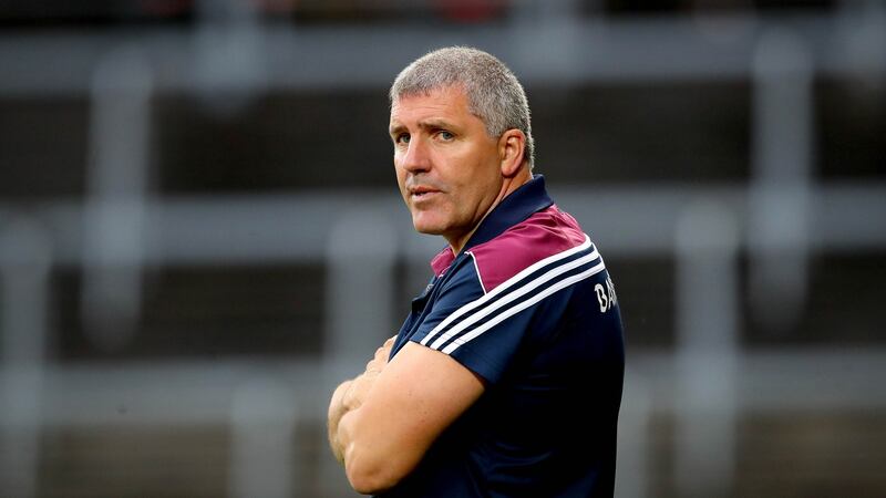 Galway manager Kevin Walsh at the All-Ireland SFC round 4 qualifier between Mayo and Galway at LIT Gaelic Grounds in Limerick. Photograph: Ryan Byrne/Inpho