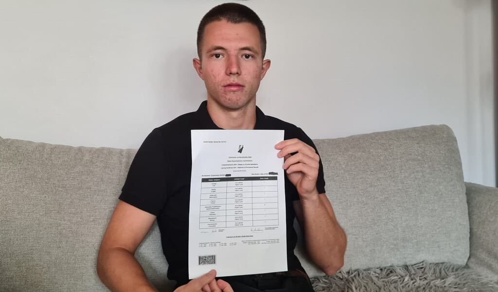 Konstantin Punic who achieved 625 points in his Leaving Cert. 'I had to log in and out twice, just to double check the results were right,' he says