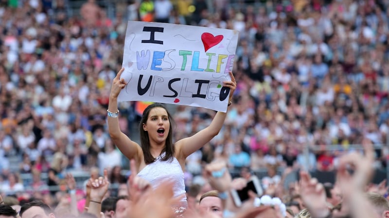 Westlife concert at Croke Park. Photograph: Crispin Rodwell for the Irish Times