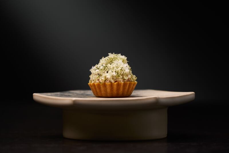 A dish at Terre restaurant: the advice is to book now and start saving