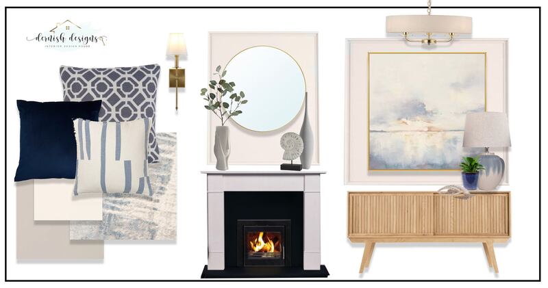 Coastal moodboard by Dernish Designs