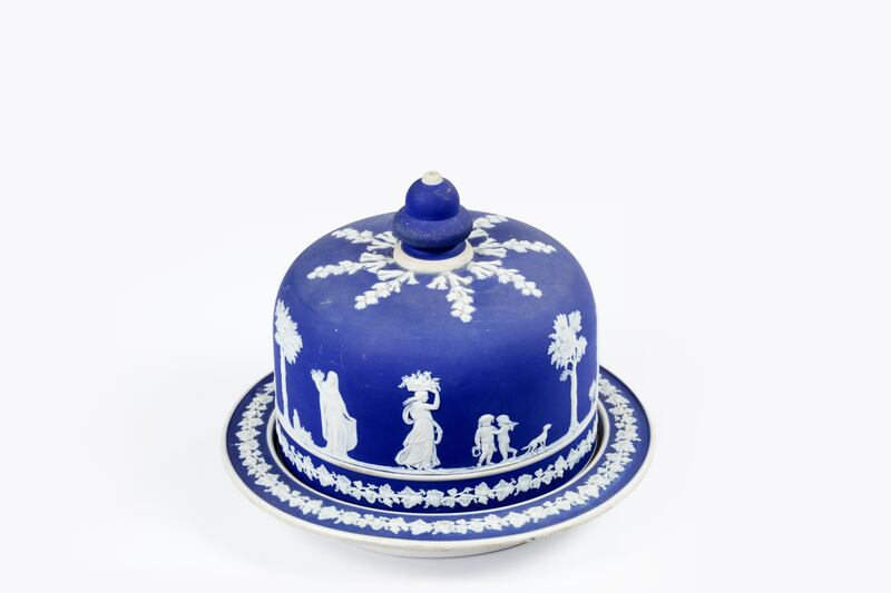 Wedgewood Jasperware domed cheese plate, €500-€1,000, O'Sullivan Antiques