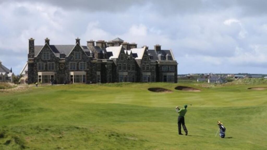 A view of the Doonbeg golf course and resort hotel. File photograph: Niall Carson/PA Wire