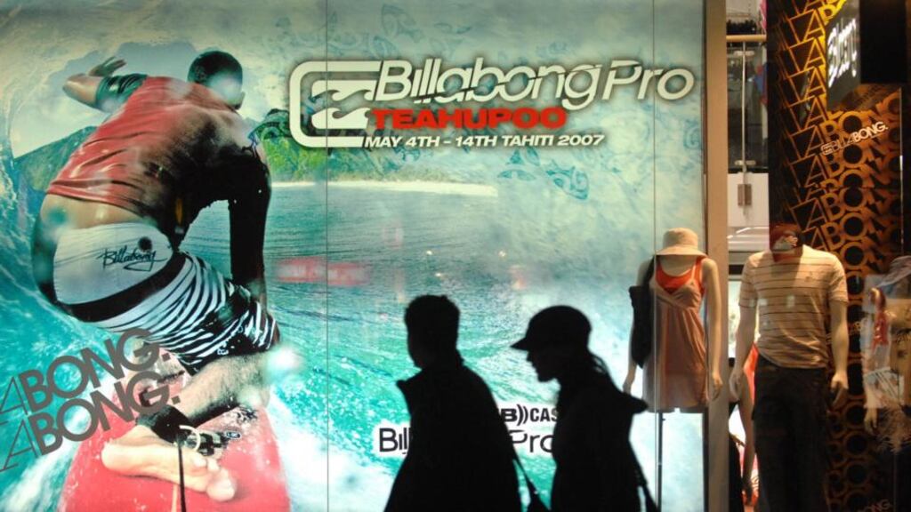 Billabong has said its 40-year-old surf brand is worthless after company losses tripled amid store closures, firings and a breach of debt terms. Photo: Bloomberg
