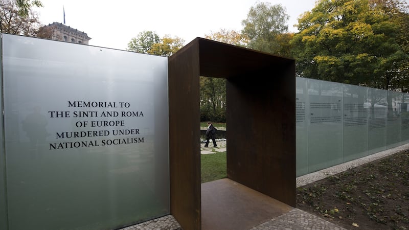 Berlin memorial to the Roma and Sinti victims of the Holocaust during WW2. Photograph: John Mac Dougall/AFP/Getty Images)