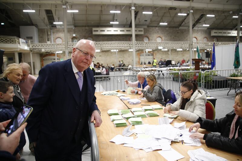 Senator Michael McDowell argued that unintended consequences could follow Yes votes in the referendums. Photograph: Damien Storan/PA Wire