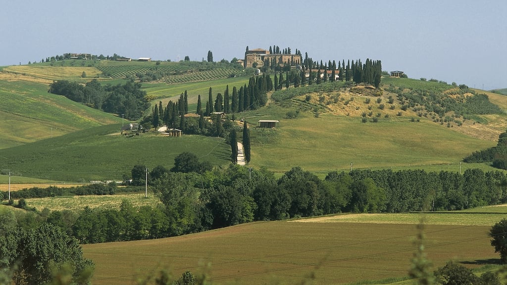 Verdelli castle on the Via Francigena, Tuscany. Photograph: DeAgostini/Getty Images