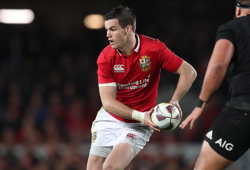 British and Irish Lions Johnny Sexton in action for the Lions against New Zealand in 2017. Photograph: Billy Stickland/Inpho