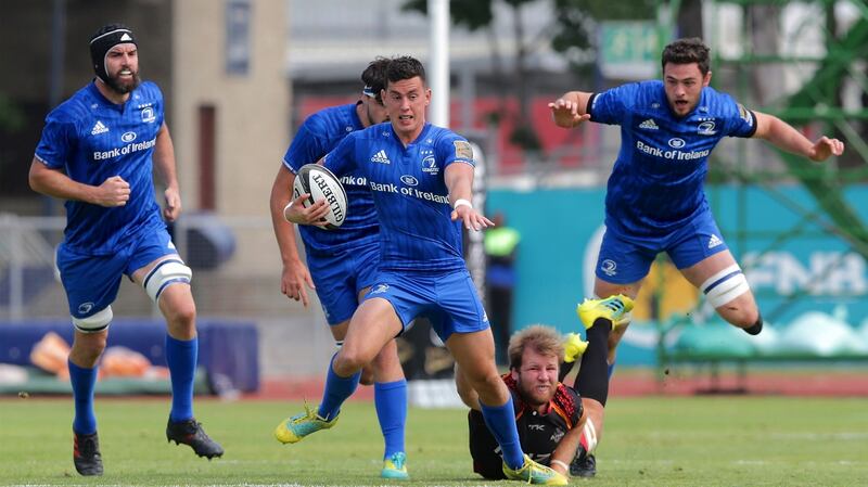 Leinster’s Noel Reid makes a break during the Guinness Pro 14 game against the Southern Kings at Madibaz Stadium in Port Elizabeth. Photograph: Richard Huggard/Inpho