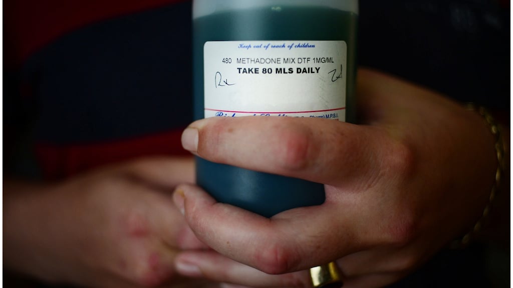 Methadone, also known as Physeptone, is a synthetic liquid opiate prescribed to heroin addicts to help them stop using. Photograph: Bryan O’Brien