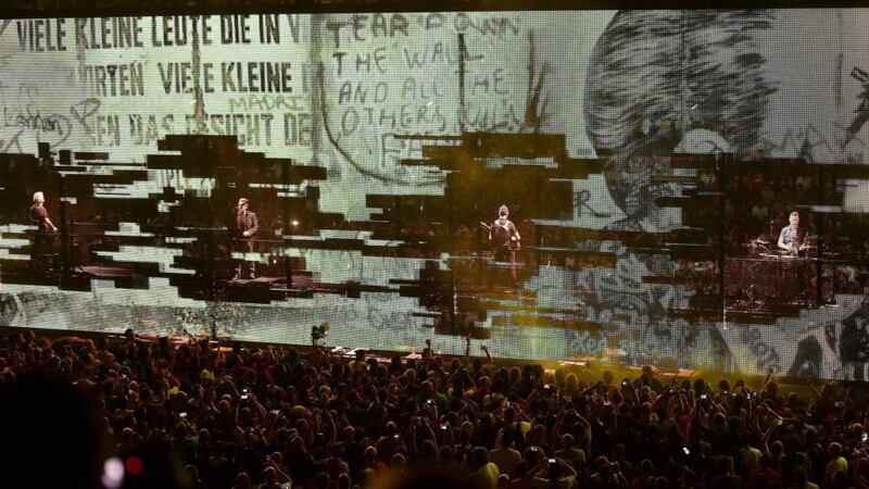 The Innocence and Experience tour is suitable for a particular type of venue due to its unique set and there is nowhere in the Republic to accommodate it. Photograph: Alessandro Di Marco/EPA