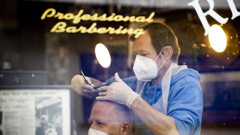 Hairdressers and barbers don’t have a confirmed date for reopening. Photograph: Tom Honan