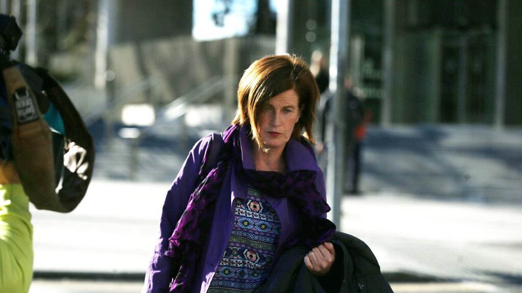 Mary Lowry, at court where she is giving evidence in the trial of Patrick Quirke, who is accused of the murder of 52-year-old Bobby Ryan at an unknown location on a date between June 3rd 2011 and April 13th 2013.  Photograph:Collins Courts