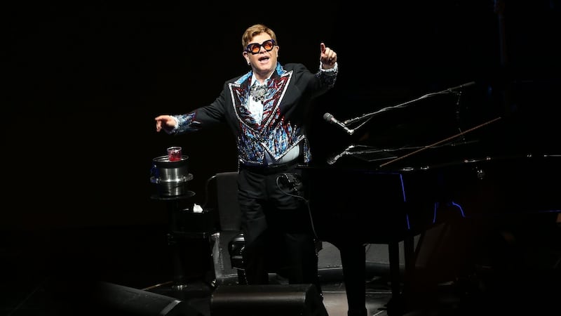 .Elton John performs at the 3arena in Dublin as part of his Farewell Yellow Brick Road tour. Photograph : Laura Hutton/The Irish Times