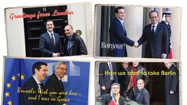 Greeks on tour: Postcards from the edge